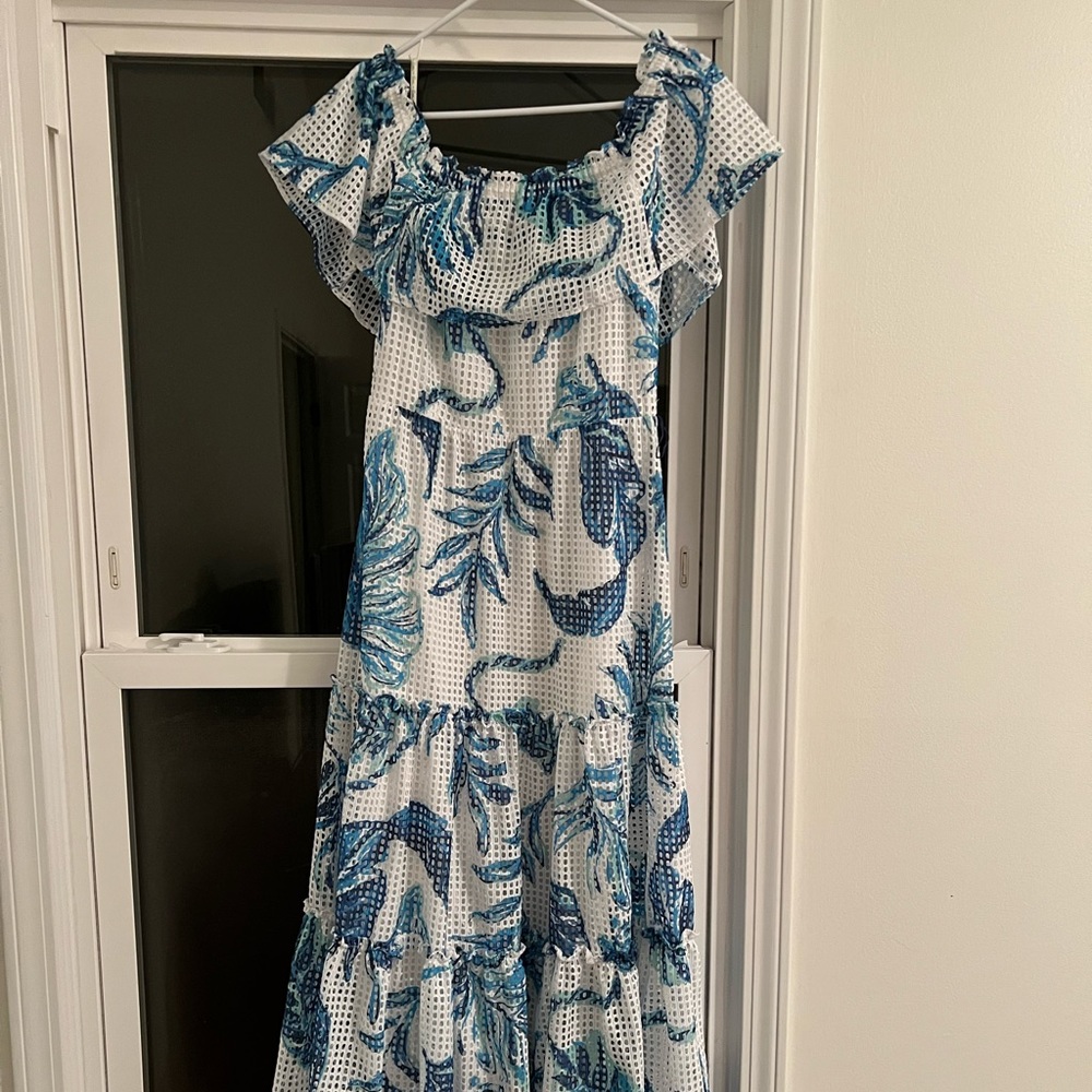 Lily Pulitzer eyelet maxi dress